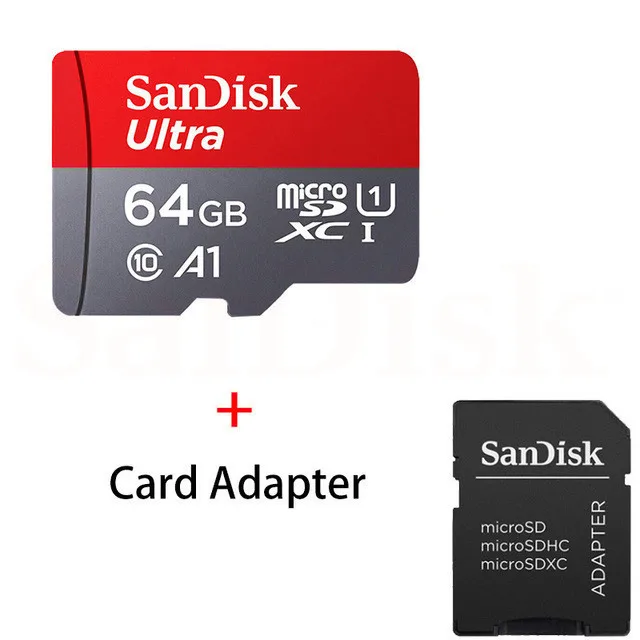 64BGB SanDisk MicroSD карты памяти 16 Гб, 32 ГБ, 64 ГБ и 128 Гб MicroSD Max 80 мс Uitra C10 TF карты C4 8G картао де memoria - Емкость: 64BGB
