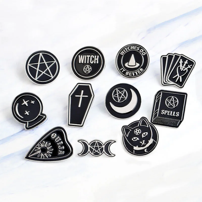 Волшебная колдунья коллекция булавок ведьмы делают это лучше заклинания черная