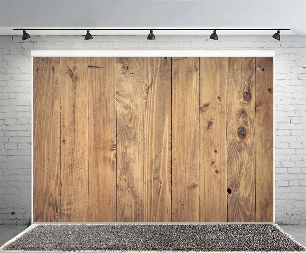 Laeacco лиственных досок текстура портрет день рождения торт еда ребенок Фото фоны