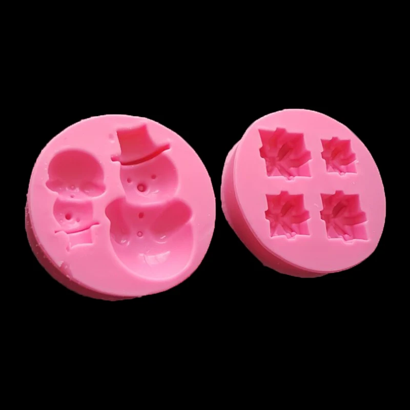 1pcs UV Resin Jewelry Liquid Silicone Mold Snowman Gift Flowers Charms Molds For DIY Intersperse Decorate Making | Украшения и