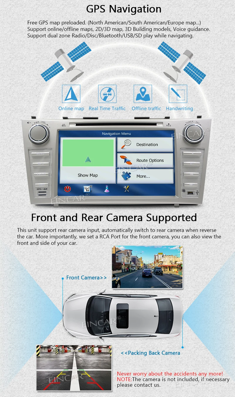 Eincar 8 ''Anroid 7 1 Octa Core двойной 2 Din стерео головное устройство автомобиля DVD плеер
