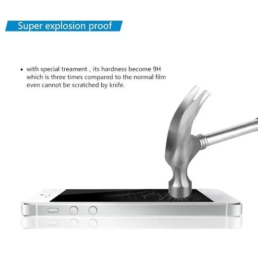 Baixin 2 шт./партия переднее+ заднее Премиум Закаленное стекло для iPhone SE 5S 5c 5 против царапин 2.5D Защитная пленка для экрана для iPhone5 s
