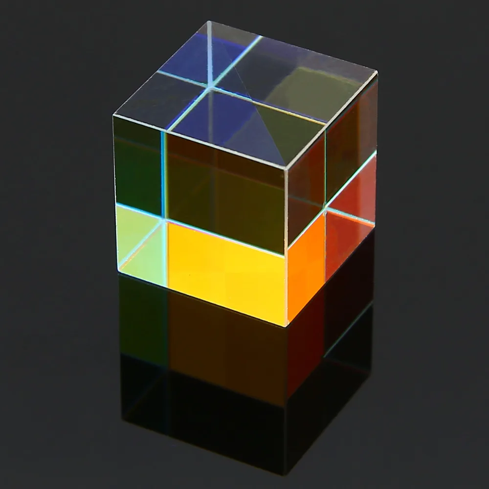 15 мм дефектный крест дихроическая Призма комбинер сплиттер X-cube стеклянная призма образовательные Обучающие инструменты исследовательские украшения Призма