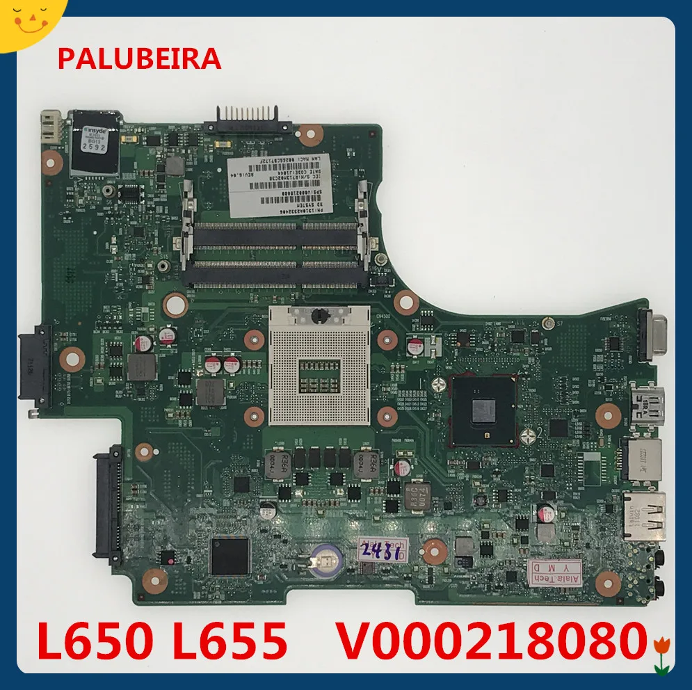 Материнская плата для ноутбука Toshiba Satellite L650 L655 HM55 UMA MB DDR3 V000218080 V000218010|Материнские