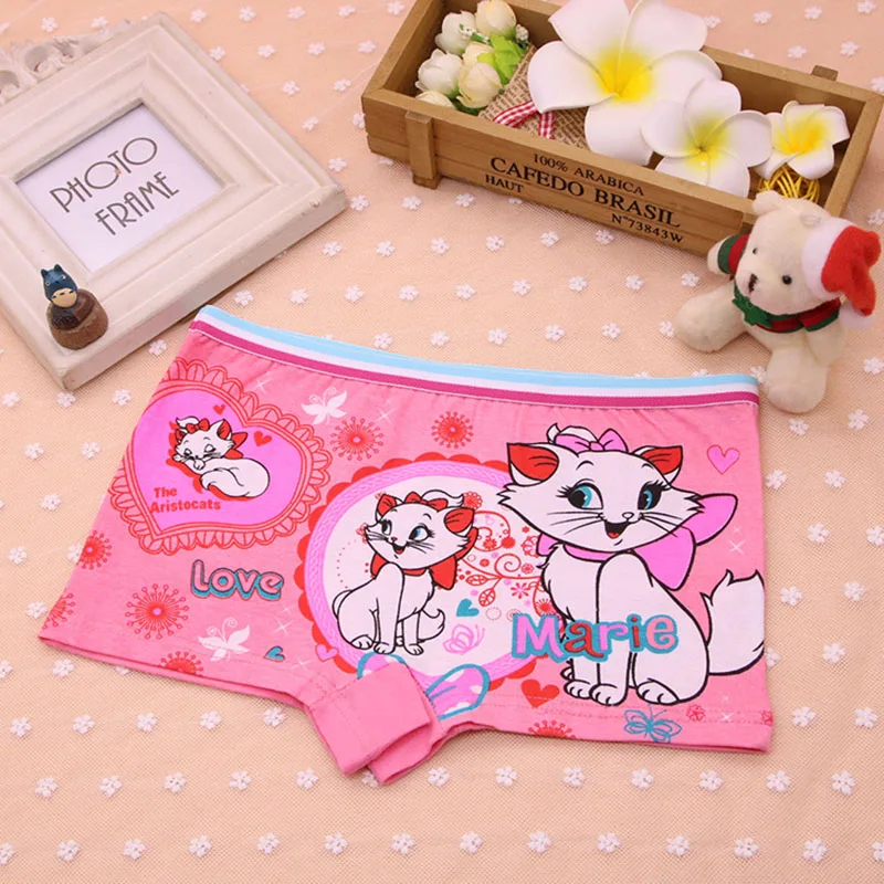 4 шт./партия хлопковые детские трусы боксеры детское нижнее белье для девочек с