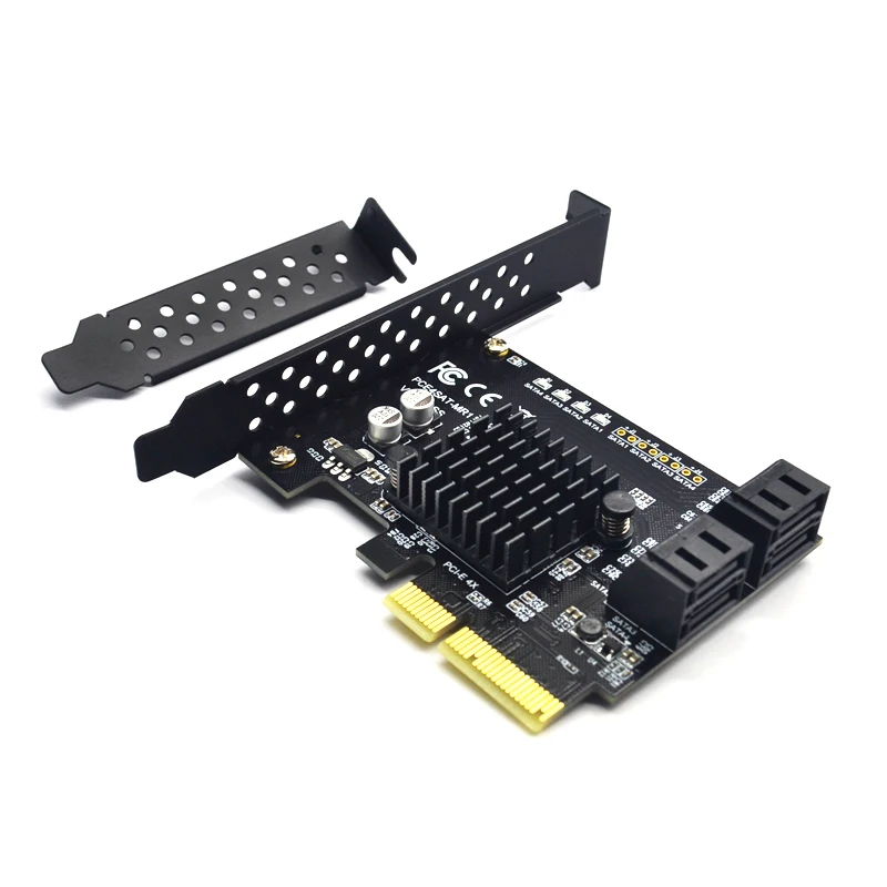 4 порта SATA III 6 Гбит/с PCI Express raid контроллер карта e к адаптер/конвертер с радиатором