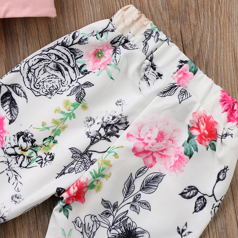 Милый комплект одежды из 2 предметов для маленьких девочек топ без рукавов на