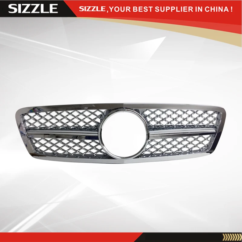 ABS пластик полностью хромированная сетка Авто Передняя решетка для Mercedes C Class W203