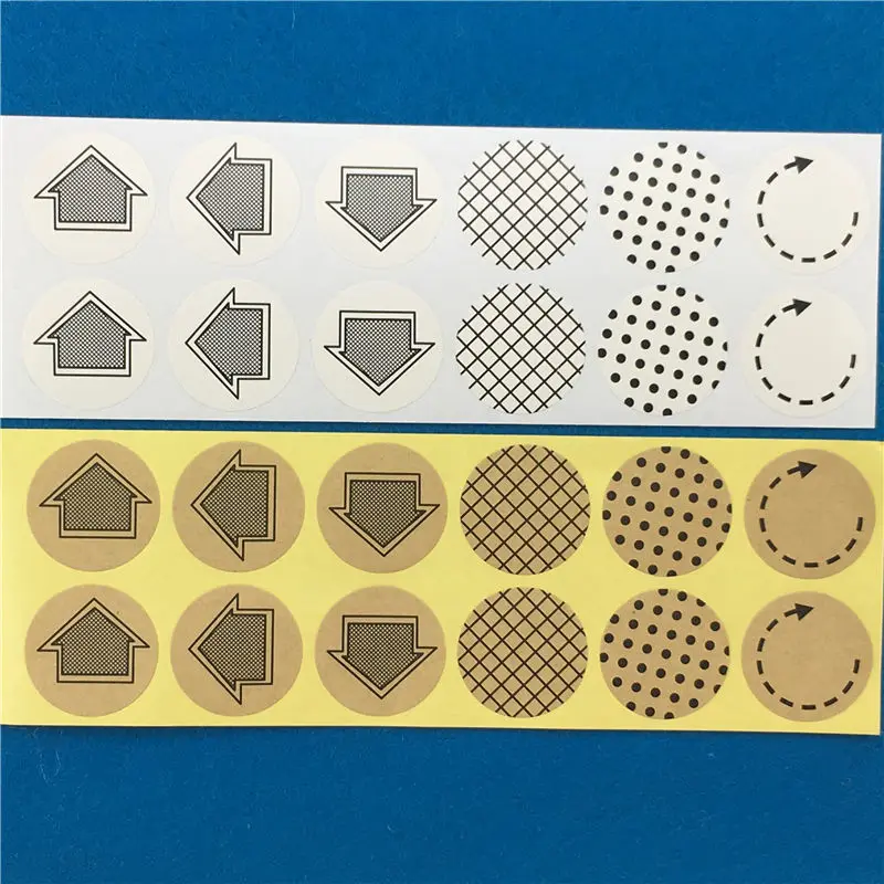 100Pcs/Lot Arrows Indicate Dots Round Self-Adhesive Paper Sticker For Luggage Bags Embellishment Label Sealing DIY New Stickers | Дом и сад
