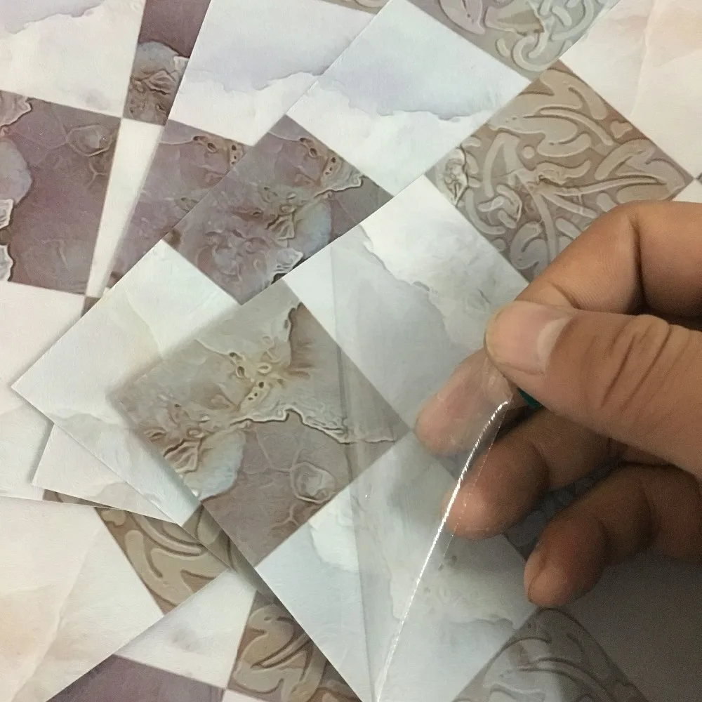3D эффект геометрии DIY строчка булыжника плитки пол настенные наклейки для кухни ванная комната плитка искусство Фреска линия талии ПВХ настенные наклейки