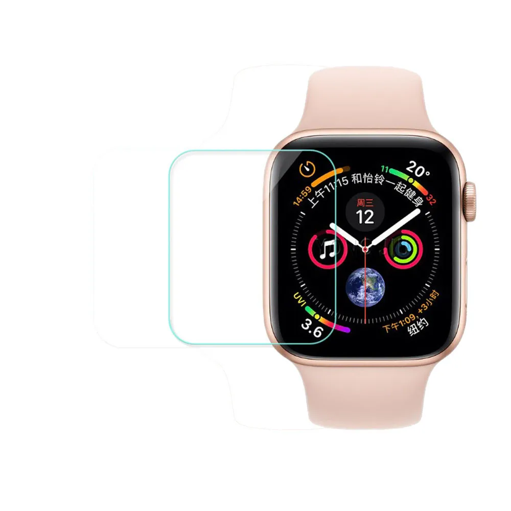 Настоящее 1 шт. закаленное стекло ЖК-экран протектор для Apple Watch серии 4 44 мм