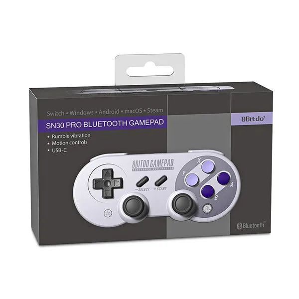 SN30 pro Беспроводной bluetooth-геймпад 8Bitdo SF30Pro/SN30 Pro 2,4G для пульта дистанционного управления/Windows/macOS/Android - Цвет: SN30 pro