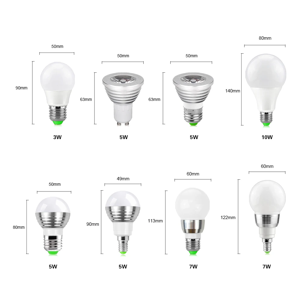 Декоративсветодиодный светодиодная RGB лампа E27 E14 GU10 AC 110 В 220 с пультом ДУ на 24