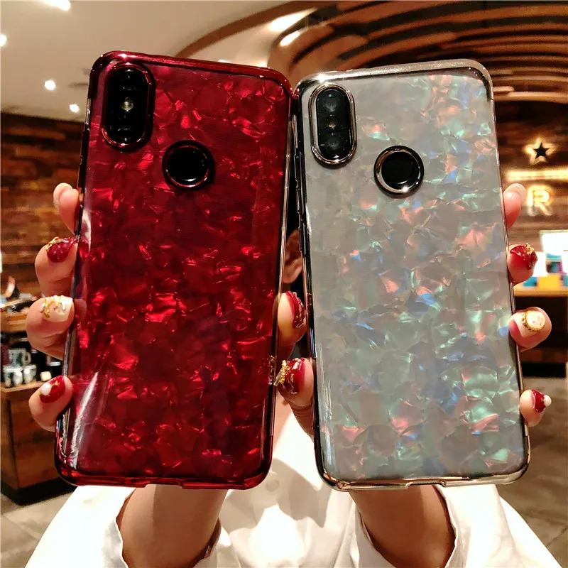 For XiaoMi RedMi 6 Pro 6A 5A S2 5 Plus Glitter Marble Case Note 7 4X 4 Mi 9 8 SE Lite A2 A1 Silicone TPU Cover Phone Cases |