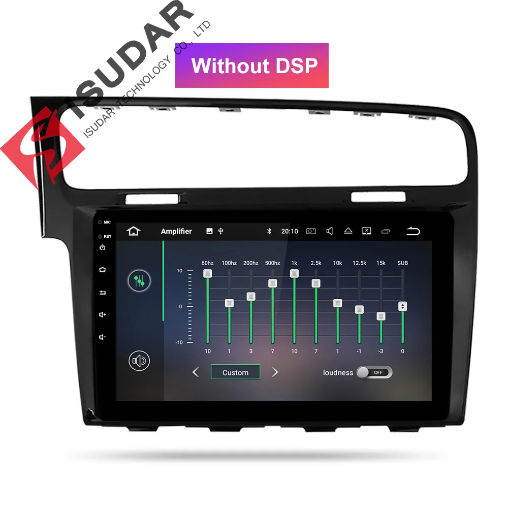 Black 32GB No DSP Isudar 1 Din Automotivo радио Android 9 для VW/Volkswagen/Golf 7 gps автомобильный мультимедийный плеер Восьмиядерный ОЗУ 4 Гб ПЗУ 64 Гб DVR FM DSP - Цвет: Black 32GB No DSP