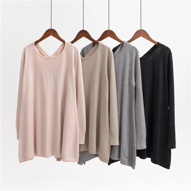 Marwin Autumn Winter Criss-Cross Women Knitted Sweater O-Neck Solid Casual Pullovers High Street Soft Warm | Женская одежда