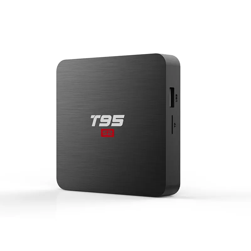 ТВ-приставка T95 S2 Android 7 1 OS Smart TV BOX 2 Гб 16 четырехъядерный процессор Amlogic S905W 4 ГГц WiFi