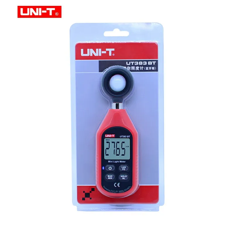 Цифровой Люксметр UT383BT UNI-T Bluetooth мини-измеритель освещенности оборудование для