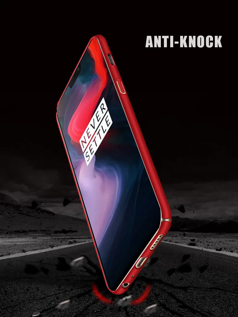 Гладкий Чехол для Oneplus 6 ультратонкий жесткий защитный чехол бесплатная доставка