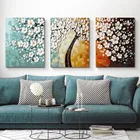 DIY 50x40 см краска по номерам дерево Пейзаж окраска картина полный набор для взрослых украшения дома Акриловые краски ing подарки