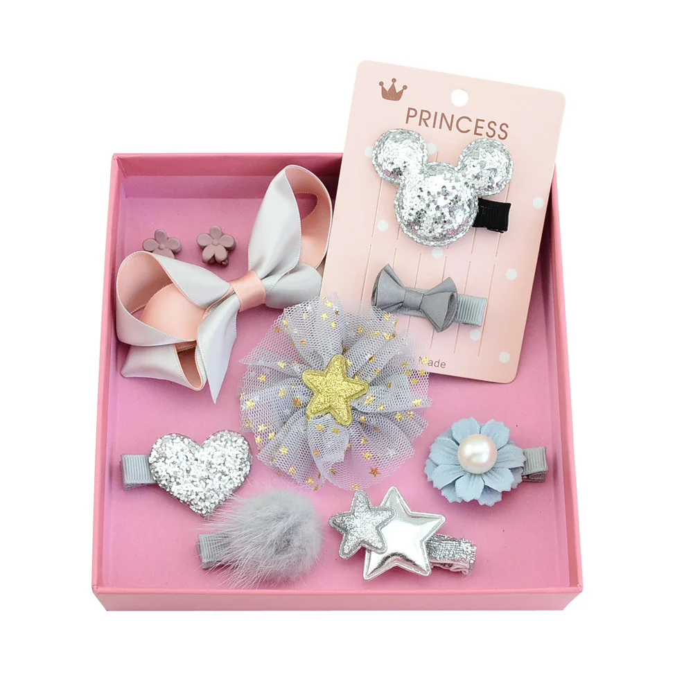 10 шт./комплект Детские зажимы для волос с принтом|bow hair|bow hair accessorieshair accessories |