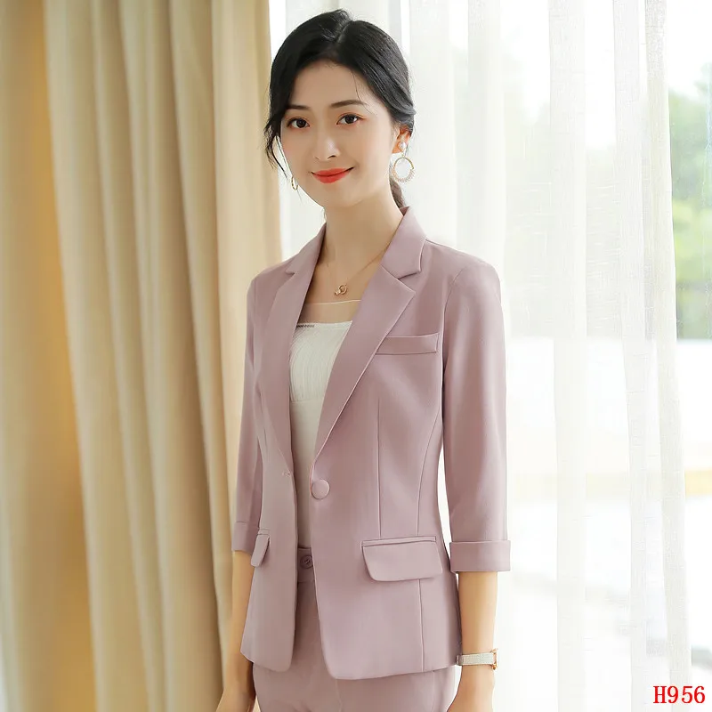 Новинка 2019 женские розовые куртки блейзеры с коротким рукавом Офисная Женская