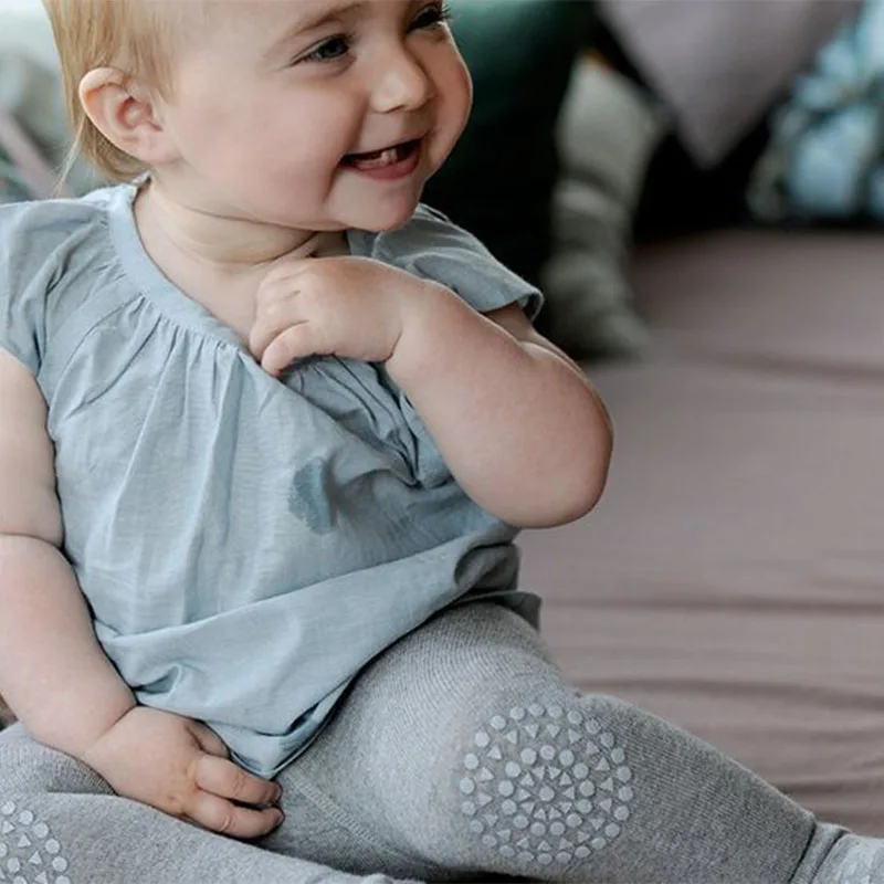 Medias de algod&oacute;n antideslizantes para ni&ntilde;os y ni&ntilde;as, pantimedias a la moda, Protector de rodilla, para reci&eacute;n nacidos a los 4 a&ntilde;os-4