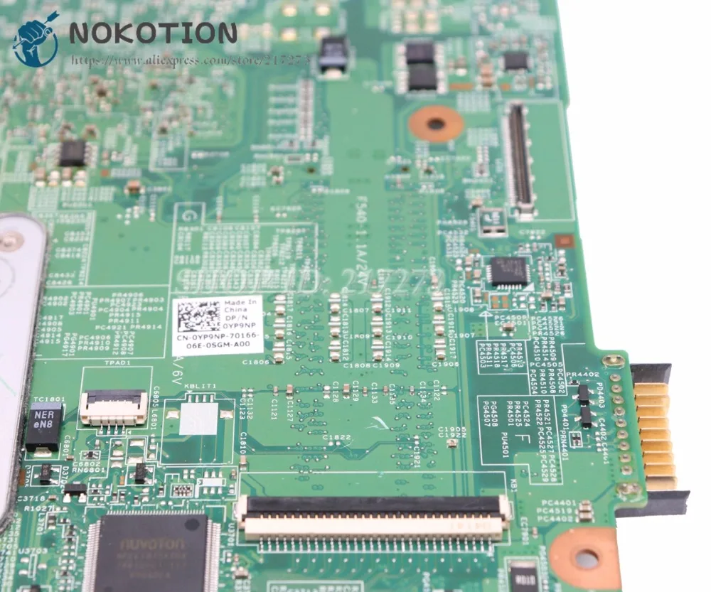 Материнская плата NOKOTION для ноутбука Dell Inspiron 15R M5010 основная CN 0YP9NP YP9NP 48 4hh06. 011 HD4200 DDR3