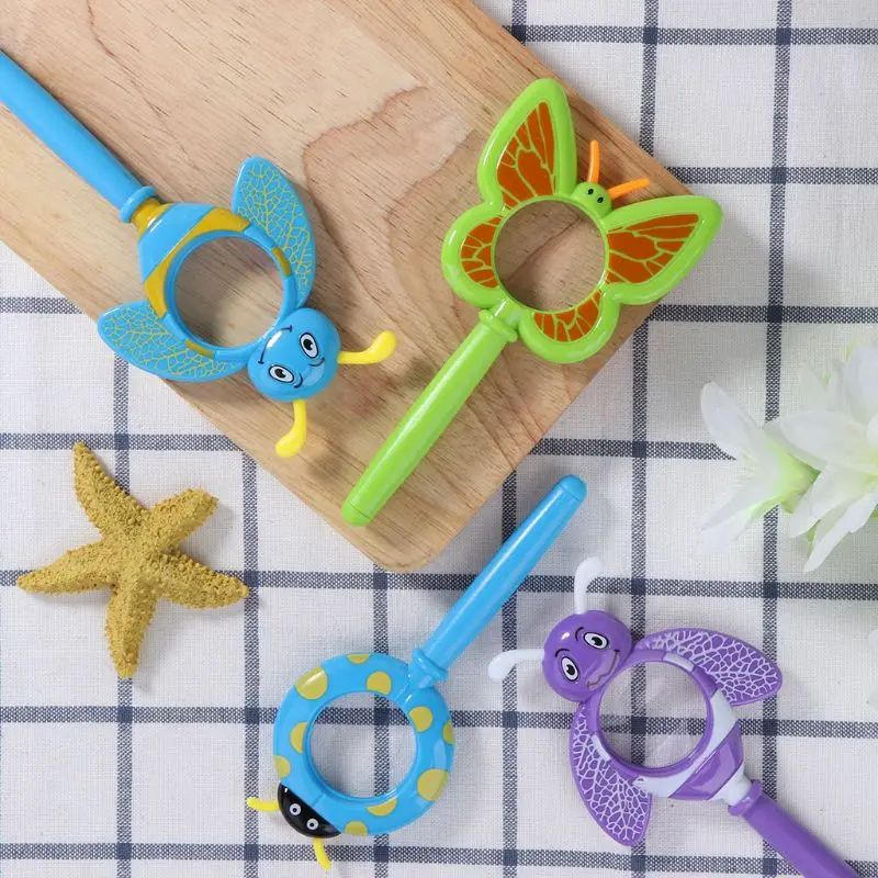 Мультяшное увеличительное изображение насекомого Детские Обучающие игрушки для