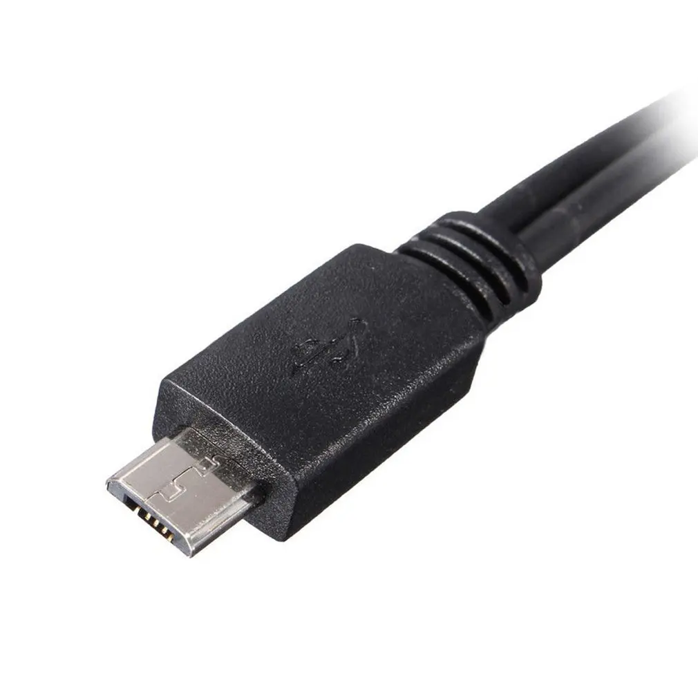 Хост-разветвитель питания Y Micro USB Мужской к USB Мужской Женский Кабель-адаптер Шнур
