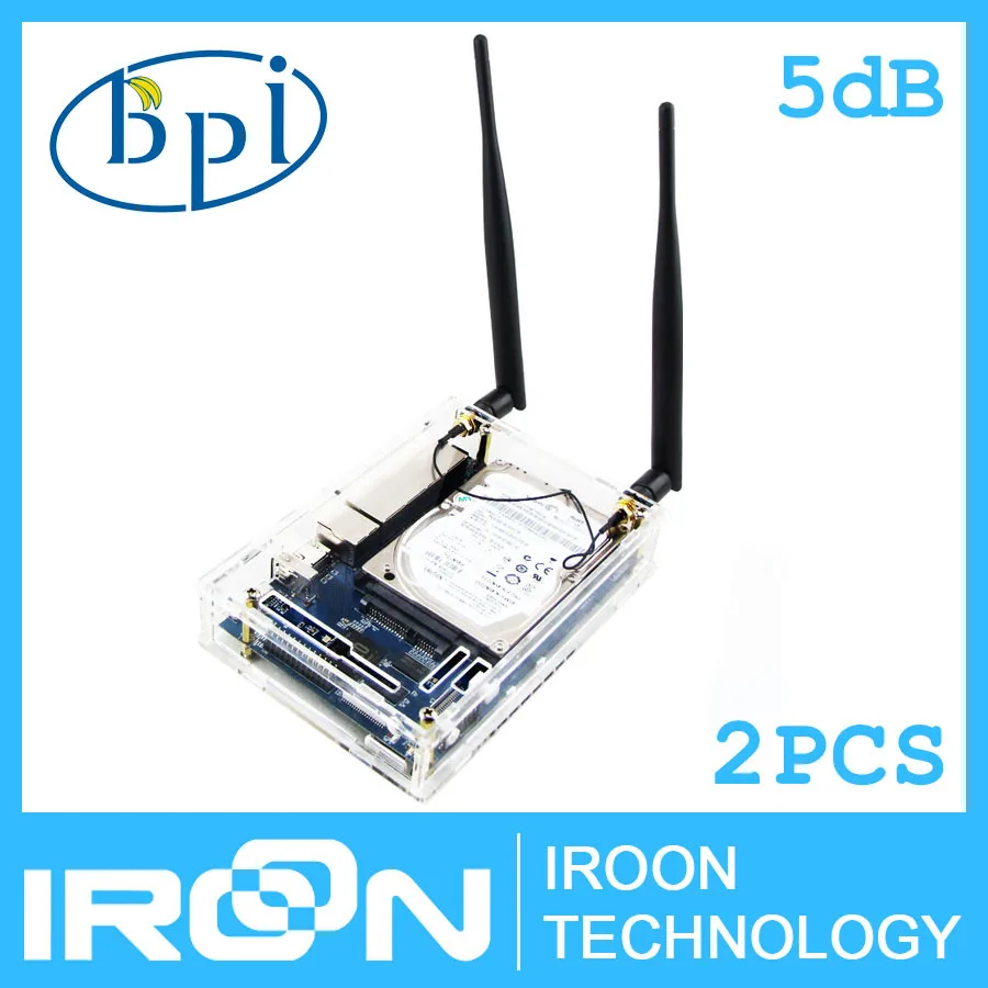 2 шт./упак. 5dB BPI R2 R1 антенны банан Pi для открытым исходным кодом беспроводной смарт