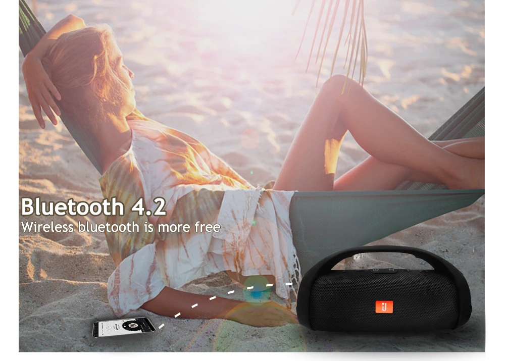 Беспроводной Bluetooth динамик стерео портативный громкий динамик Спорт на открытом воздухе бас Колонка сабвуфер звуковая коробка с радио TF Mp3 плеер