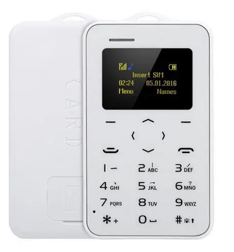 Ультратонкий gsm sim карты телефон Студенческая версия Кредитная карта с gps Handfree