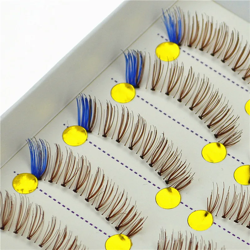 Новый 2/10 пар Красочные глаз хвост ресницы для расширения макияж естественный