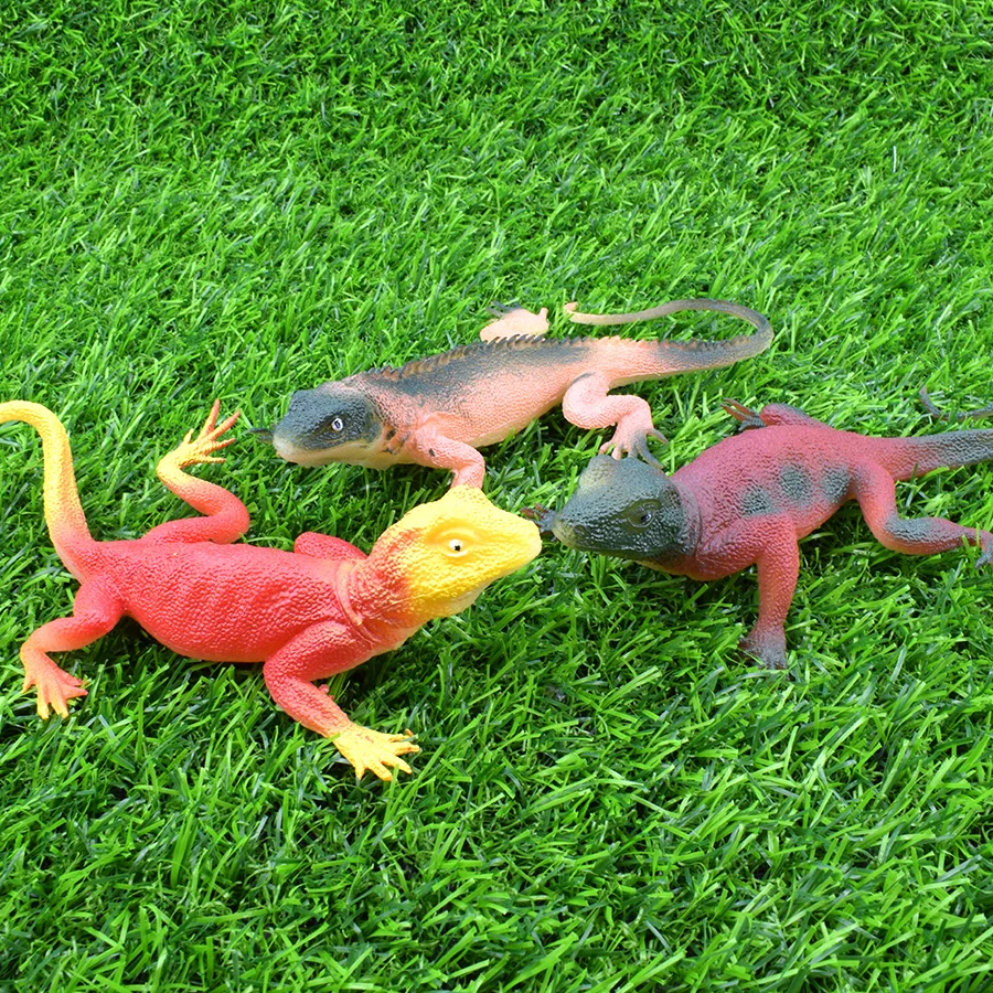 Фигурки ящериц 6 шт. пластиковые игрушки имитация рептилий дикие животные модель