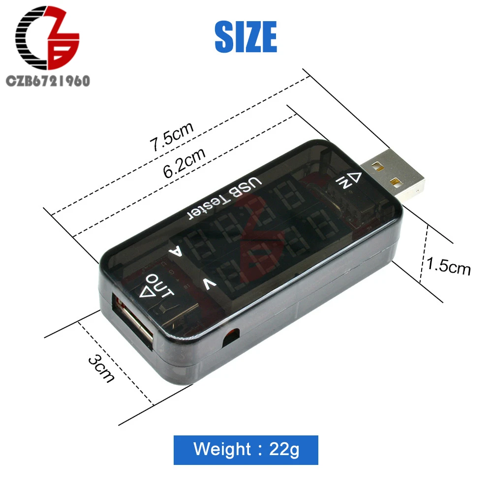 Цифровой USB тестер QC3.0 QC2.0 вольтметр амперметр Интеллектуальный триггер