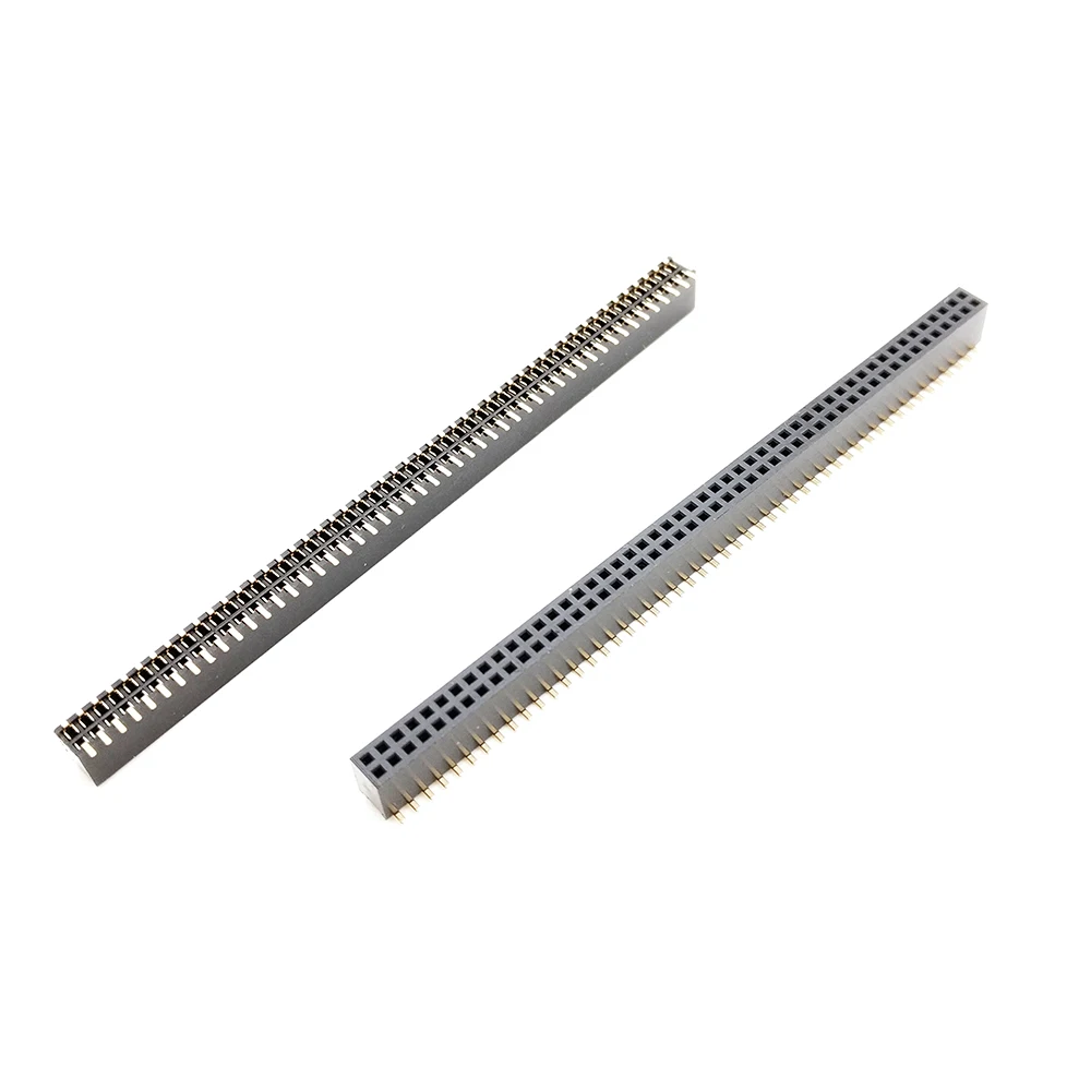 10 шт. двухрядные разъемы SMT SMD 1 27 мм 2X50Pin 100 Pin socket connector l connectorsocket smd