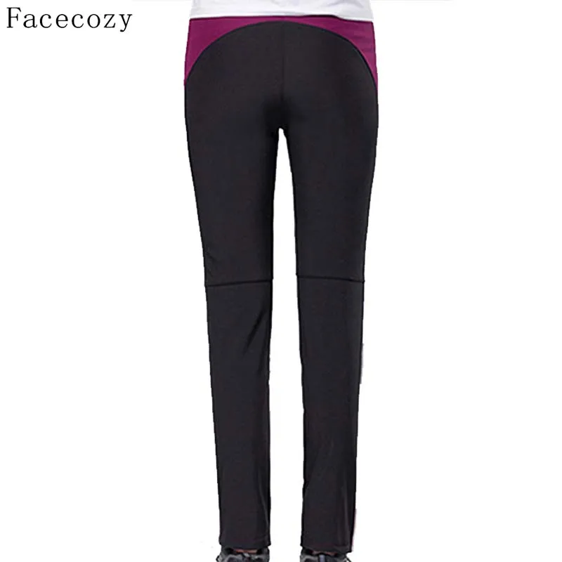 Facecozy женские осенние уличные теплые флисовые охотничьи штаны Лоскутные дышащие