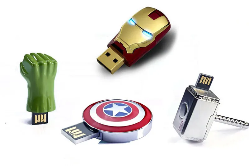 JASTER модный креативный металлический USB флеш-накопитель серии Железный человек Капитан рейтеон Молот 4 ГБ 8 ГБ 16 ГБ 32 ГБ 64 ГБ 128 ГБ
