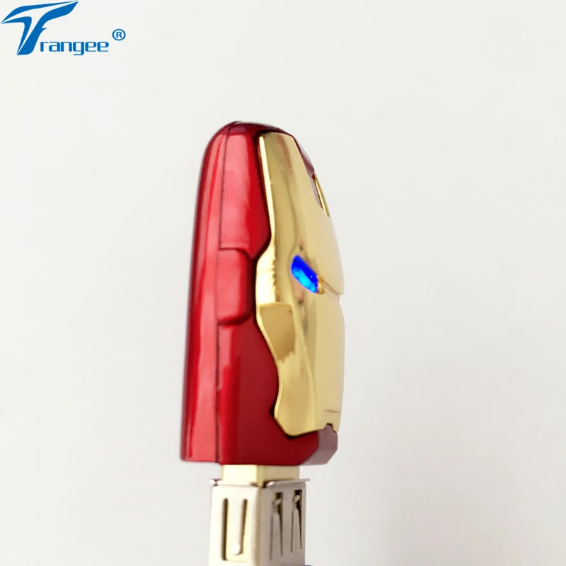 USB флеш накопитель Trangee Ironman объемом 4 ГБ 8 16 32 2 0 металлический флэш с синей