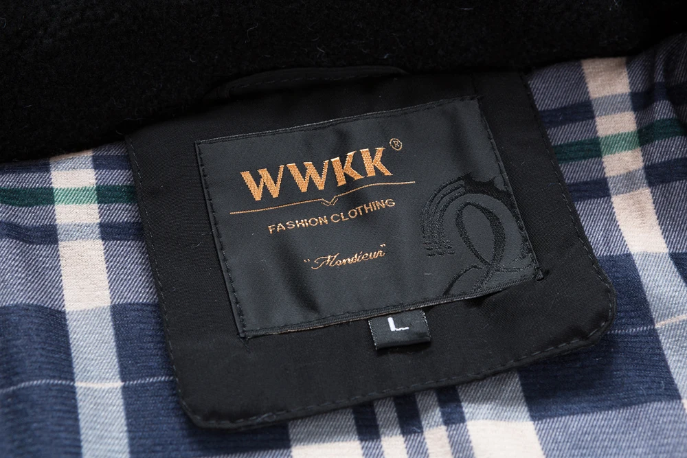 WWKK новая зимняя куртка теплая парка Мужская Тренч мужская одежда подкладка из хлопка куртка Аляска Подростковая ветрозащитная непромокаемая Верхняя одежда Топы