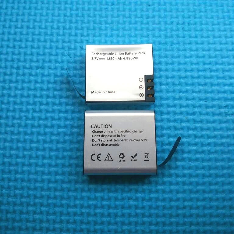 Оригинальное зарядное устройство для батарей SJCAM EKEN SOOCOO 1350 мАч аккумулятор экшн