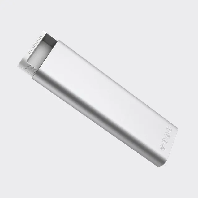 Серебристый Xiaomi Miiiw чехол-карандаш из алюминиевого сплава многофункциональные Канцтовары коробка пресс-всплывающее переключатель для Apple Pencil2 кабель для передачи данных для наушников - Цвет: Серебристый