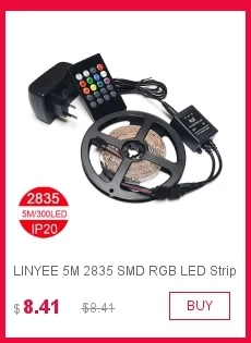 Светодиодная лента DC12V 2835 5050 SMD 5 м/лот 60 Светодиодный s/m ip65 водонепроницаемый теплый белый/RGB/красный/синий/зеленый гибкий светодиодный светильник