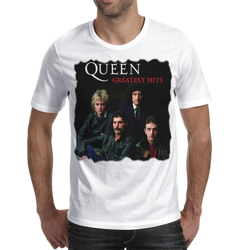 2017 Rocksir новая рок-группа с принтом королевы Мужская футболка модные Harajuku