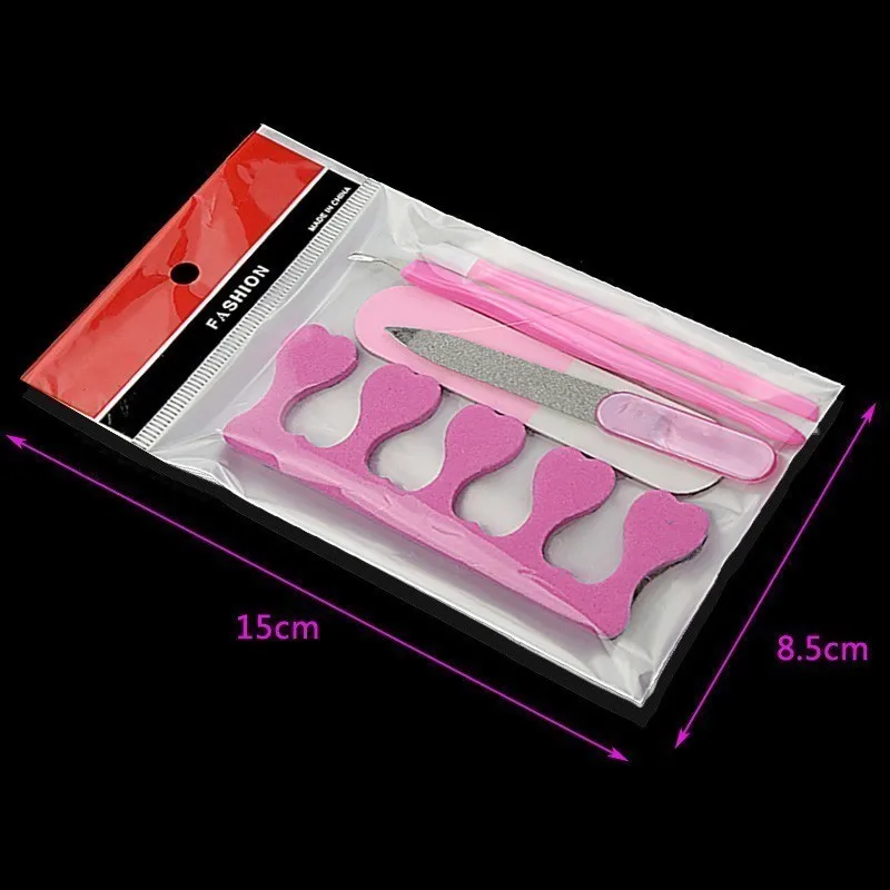 5 шт./компл. розовый Пилочки для ногтей удаляет мертвую кожу вилка прочный