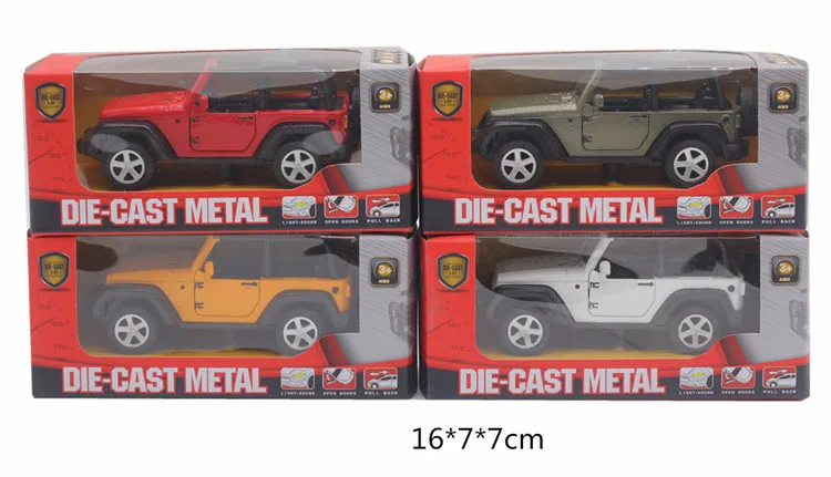 Jeep Wrangler 1:32 металлический литой автомобиль классический уличный джип Модель Коллекция игрушек для детей Подарки легированные модели автомобилей