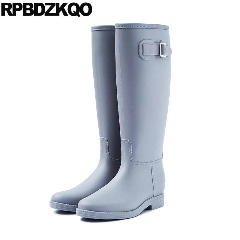 водонепроницаемый слипоны дешево обувь высокие сапоги резиновые женщины