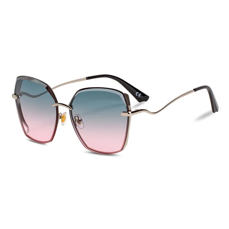 2019 Для женщин Diamond Отделка солнцезащитные очки с квадратными линзами Модные