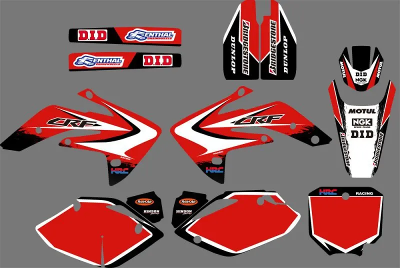 Графика фоны наклейки Наборы для Honda CRF150R жидкостного охлаждения 2007 2008 2009 2010 2011 2012